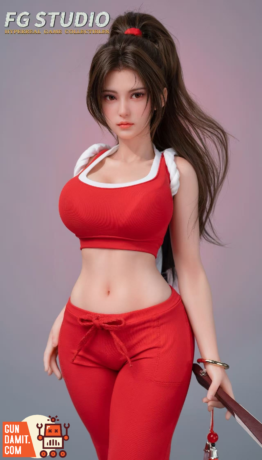 FG-007 Red-clothed Fighting Girl - close-up detail FG Studio FG-007 Fighting Girl - close-up detail