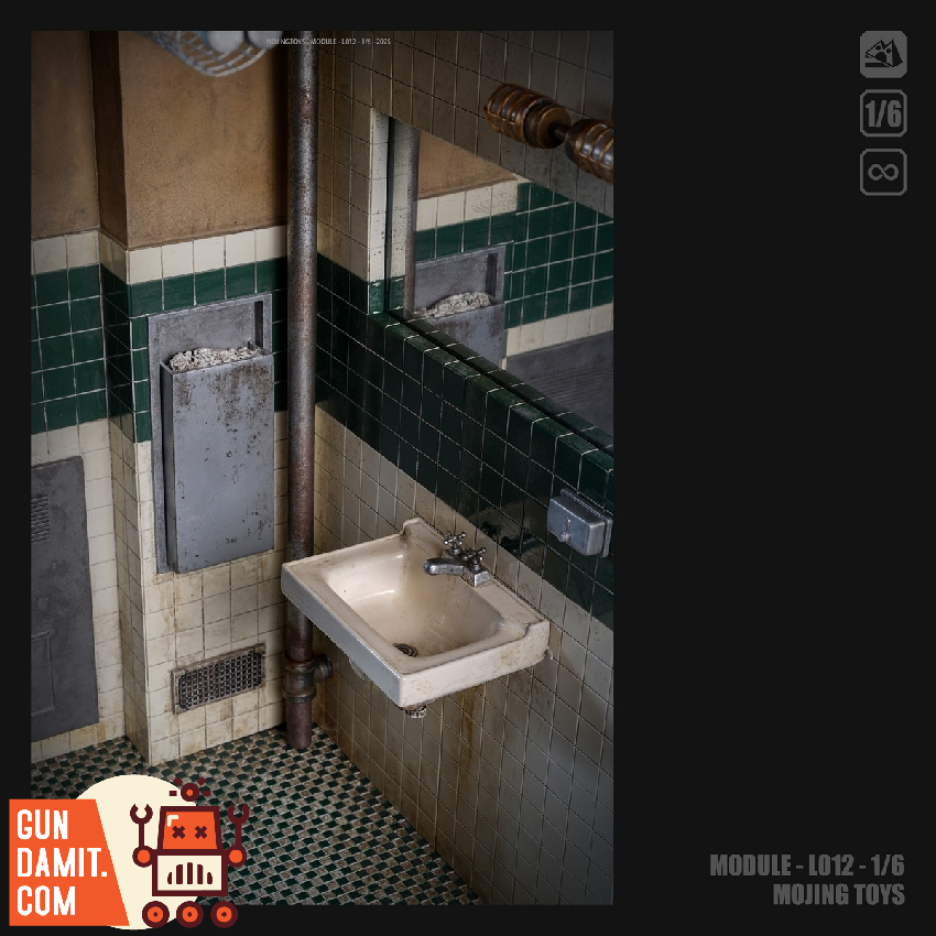 MJT-L012A Joker Bathroom Diorama - view 14 Mojing Toys L012A Joker Bathroom Diorama - view 14