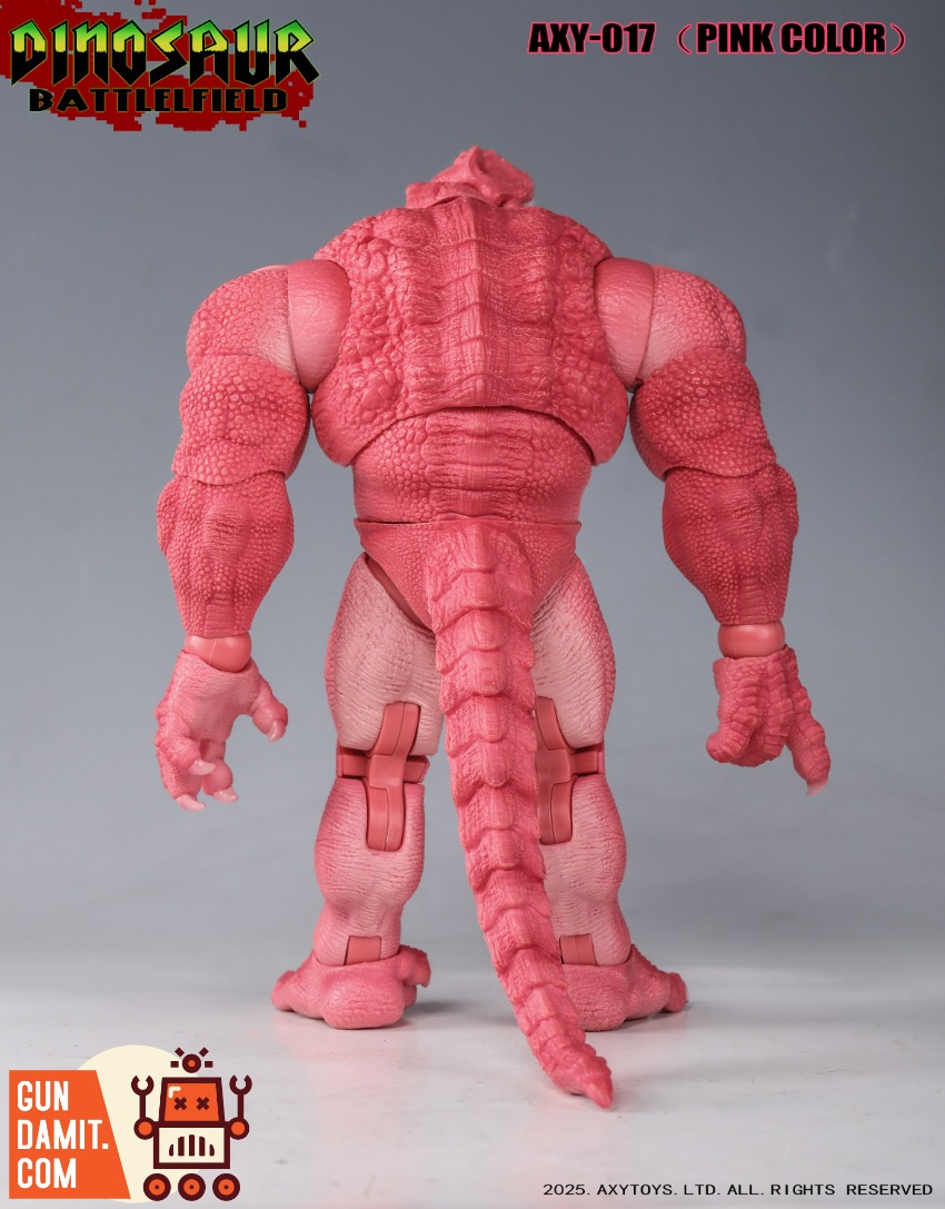 AXY-017 Dino Soldier Pink - side view Axytoys AXY-017 Tyrannosaurus Soldier Pink - side view