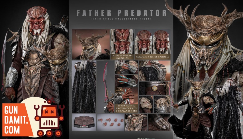 MMS863 Predator Badlands - view 14 Hot Toys Father Predator - view 14