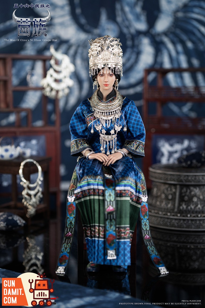 PL2025-235B Miao Ethnic Blue - view 11 TBLeague PL2025-235B Miao Blue - view 11