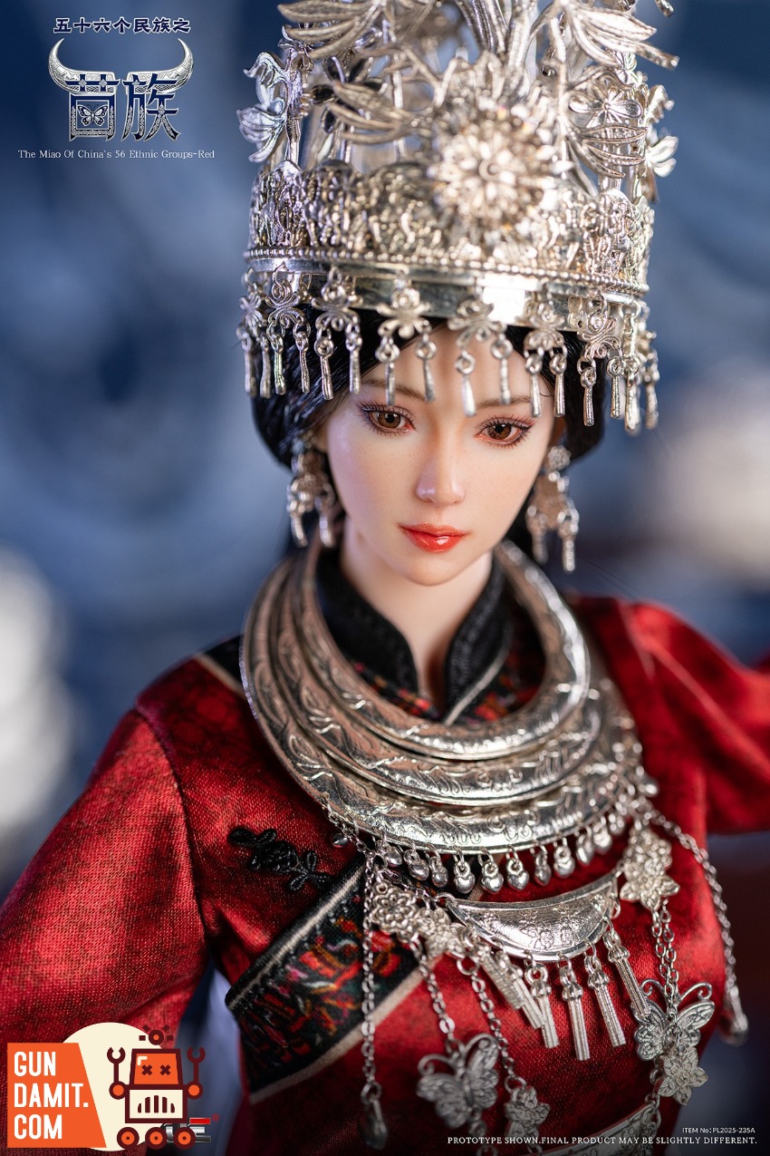 PL2025-235A Miao Ethnic Red - view 6 TBLeague PL2025-235A Miao Red - view 6