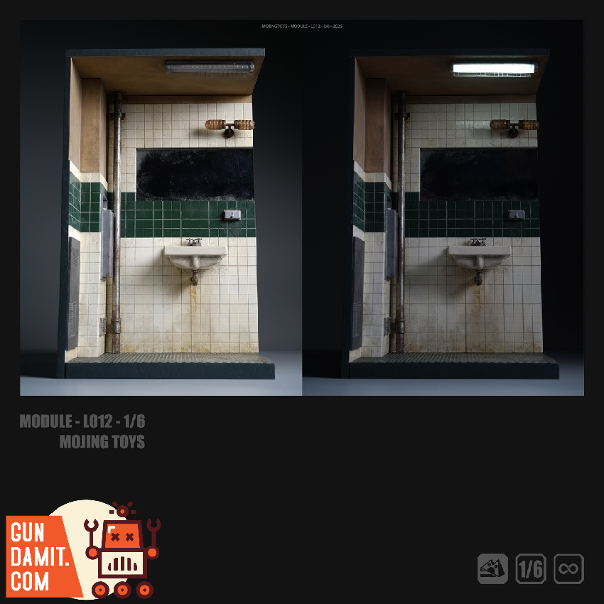 MJT-L012A Joker Bathroom Diorama - view 7 Mojing Toys L012A Joker Bathroom Diorama - view 7