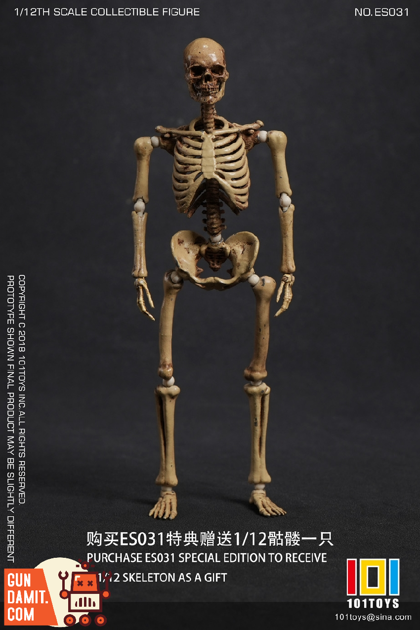 101-ES031 Skeleton Movable Horse - side view 101Toys ES031 Skeleton Horse Set - side view