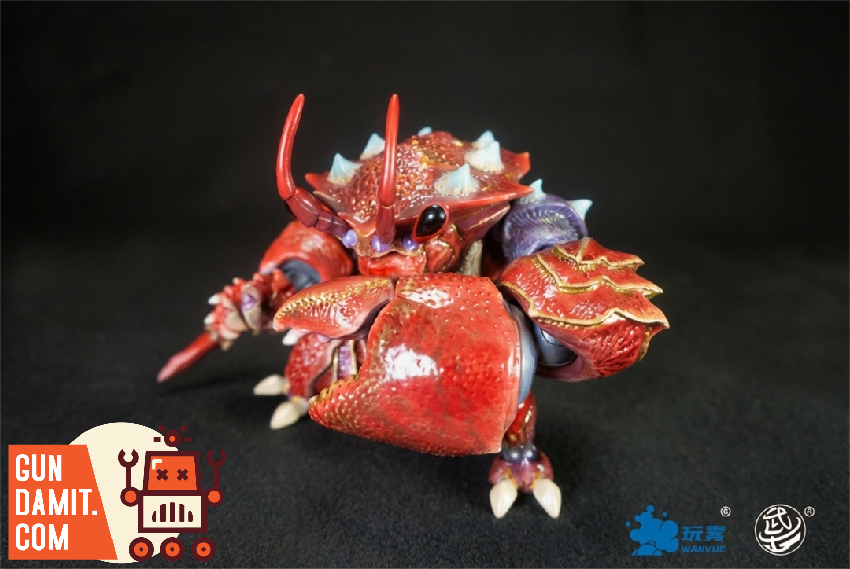 WWS-B-02 Craboid - back view Warriors Workshop Tidal Craboid Red - back view