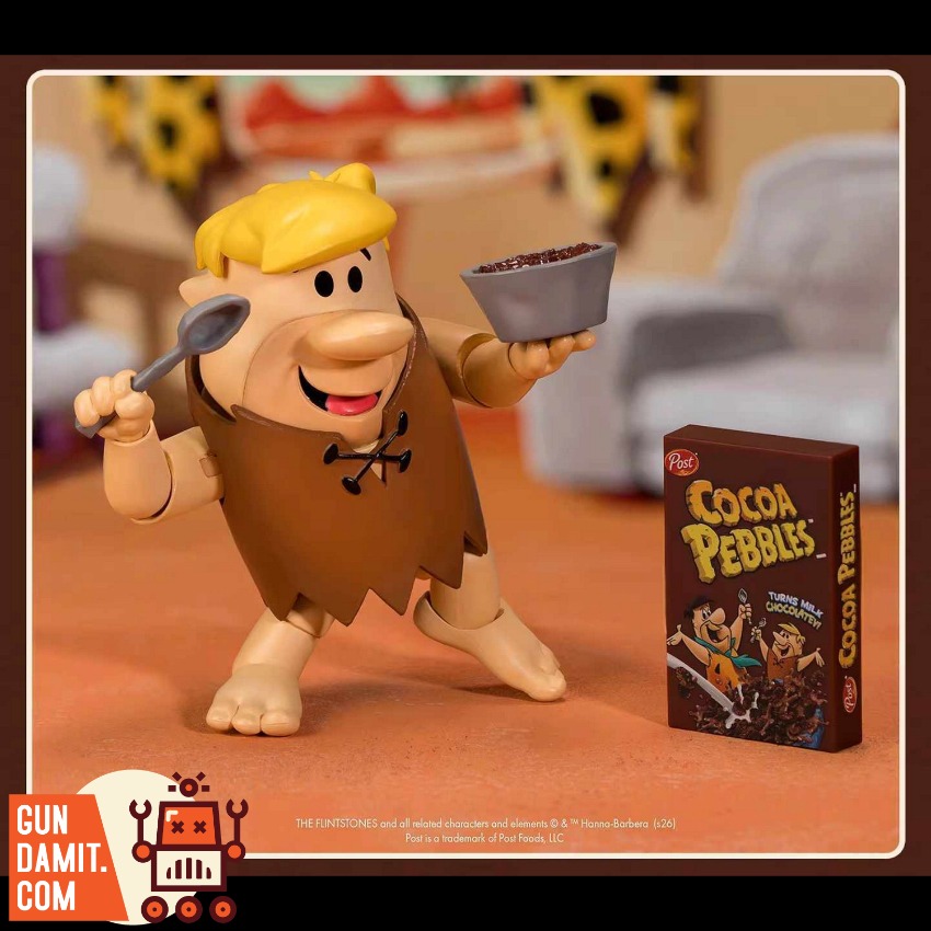 JTS-RUBBLE Barney Rubble - back view JadaToys Barney Rubble Flintstones - back view