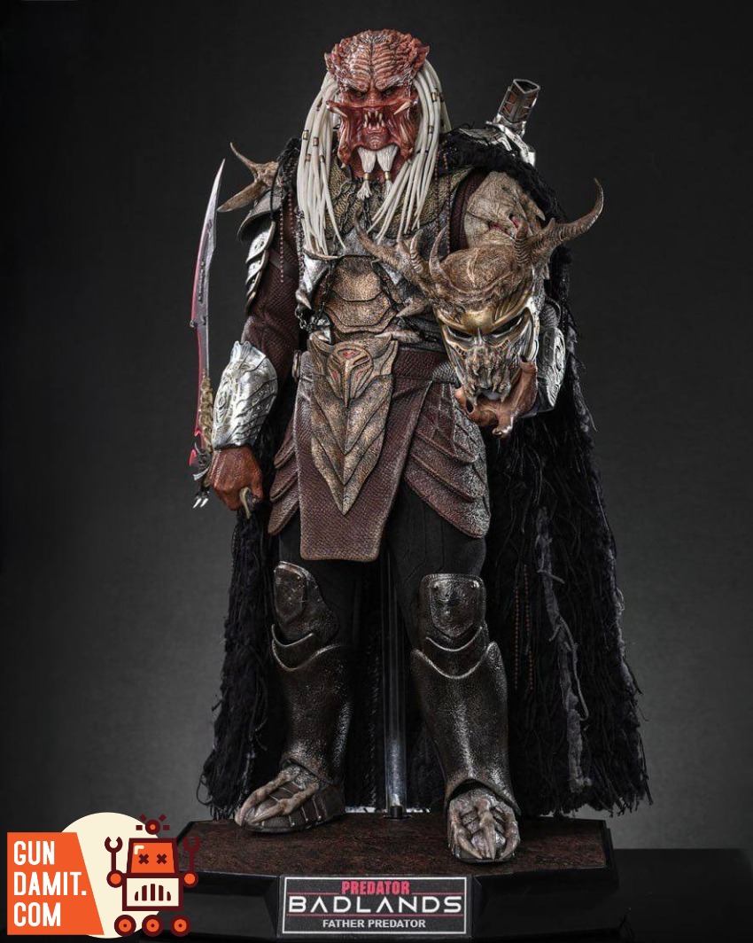 MMS863 Predator Badlands - close-up detail Hot Toys Father Predator - close-up detail