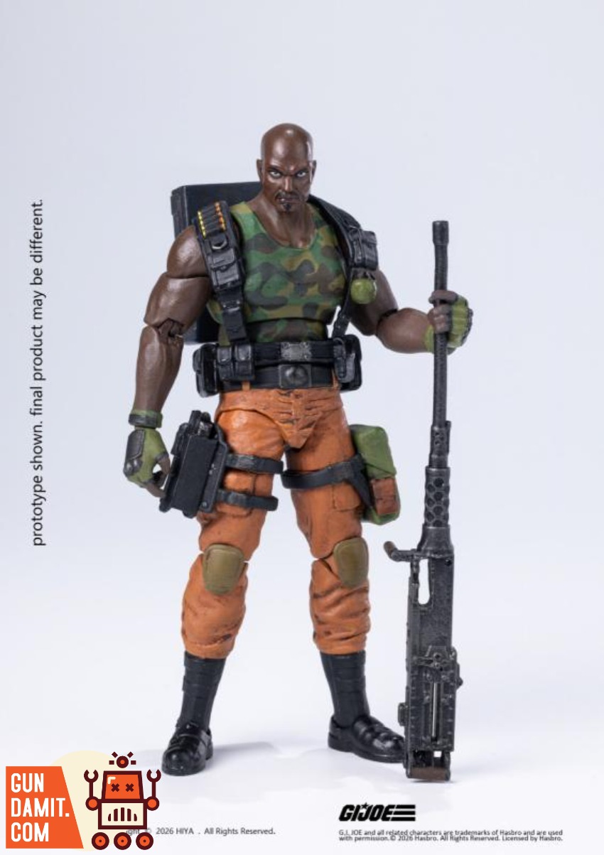 HIYA-EMG0159 Roadblock - close-up detail Hiya EMG0159 GI Joe Roadblock - close-up detail