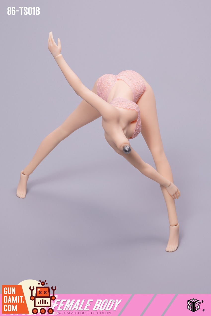 86-TS01-B Silicone Body - close-up detail 86Toys 86-TS01-B Platinum Silicone Female Body - close-up detail