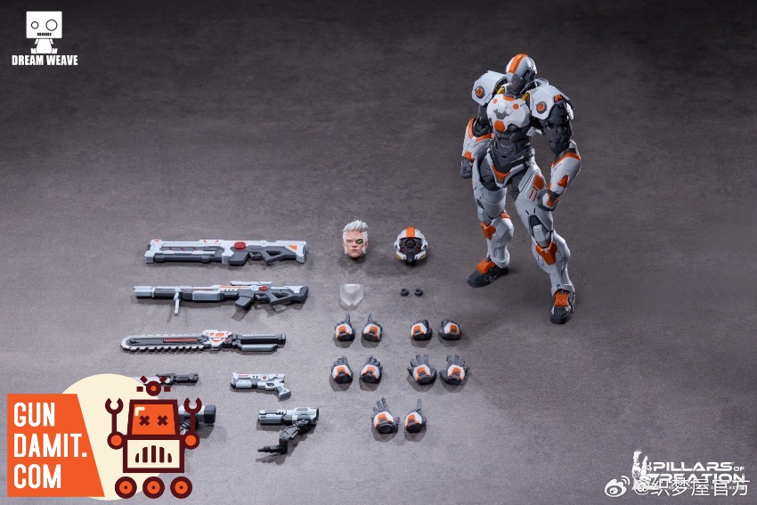 Dream Weave POC-001 Kane Power Armor full accessory and weapon layout Dream Weave POC-001 Kane Power Armor full accessory and weapon layout