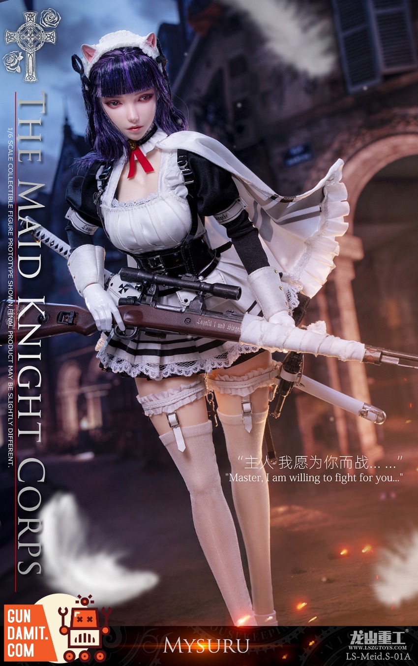 LS-Meid-S-01A Missu - back view Longshan Maid Knights Sniper Missu - back view