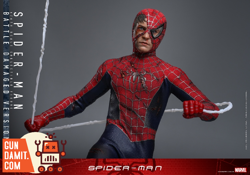 HT-MMS859 Spider-Man Battle Damaged - view 10 Hot Toys MMS859 Spider-Man Battle Damaged - view 10