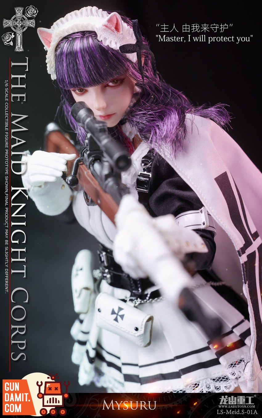 LS-Meid-S-01A Missu - close-up detail Longshan Maid Knights Sniper Missu - close-up detail