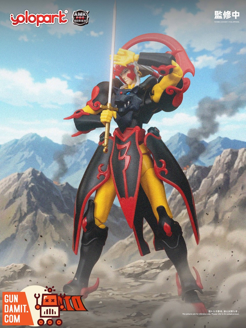 YoloPark AMK Pro Series Shurato Gai Model Kit A detailed model kit of Shurato Gai in dynamic pose with sword. YoloPark AMK Pro Series Shurato Gai Model Kit A detailed model kit of Shurato Gai in dynamic pose with sword.