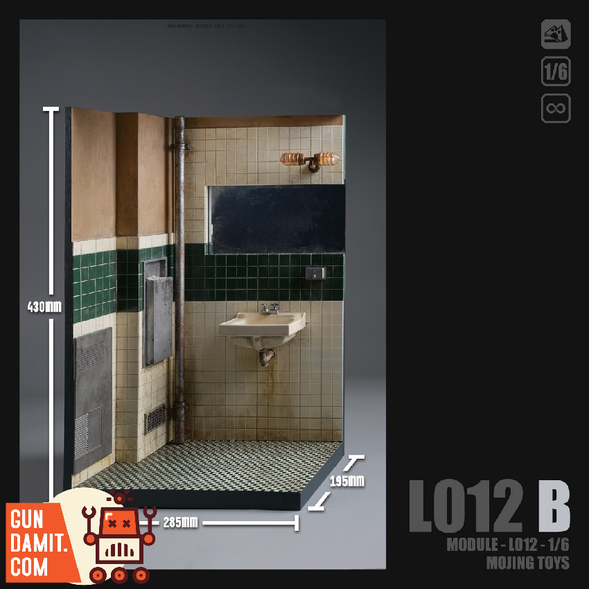 MJT-L012B Joker Bathroom Diorama - view 9 Mojing Toys L012B Joker Bathroom Diorama - view 9