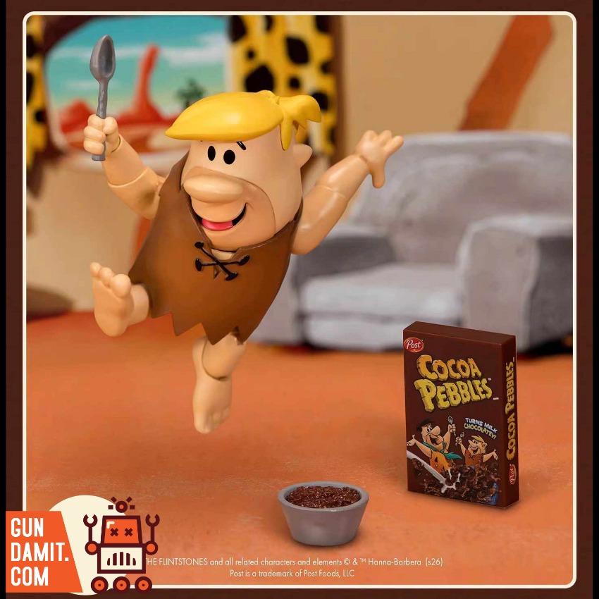 JTS-RUBBLE Barney Rubble - side view JadaToys Barney Rubble Flintstones - side view