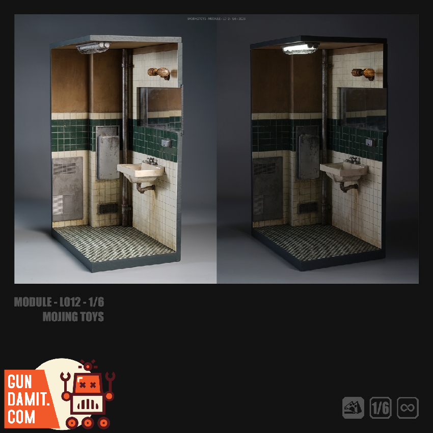 MJT-L012A Joker Bathroom Diorama - view 9 Mojing Toys L012A Joker Bathroom Diorama - view 9