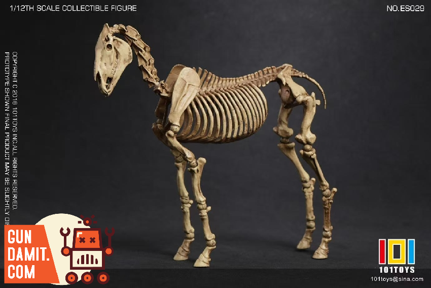 101-ES029 Skeleton Horse - side view 101Toys ES029 Skeleton Horse - side view