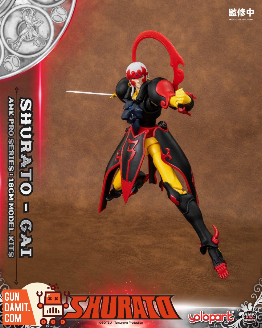 YoloPark AMK Pro Series Shurato Gai Model Kit A dynamic figure of Shurato Gai from the YoloPark AMK Pro Series. YoloPark AMK Pro Series Shurato Gai Model Kit A dynamic figure of Shurato Gai from the YoloPark AMK Pro Series.