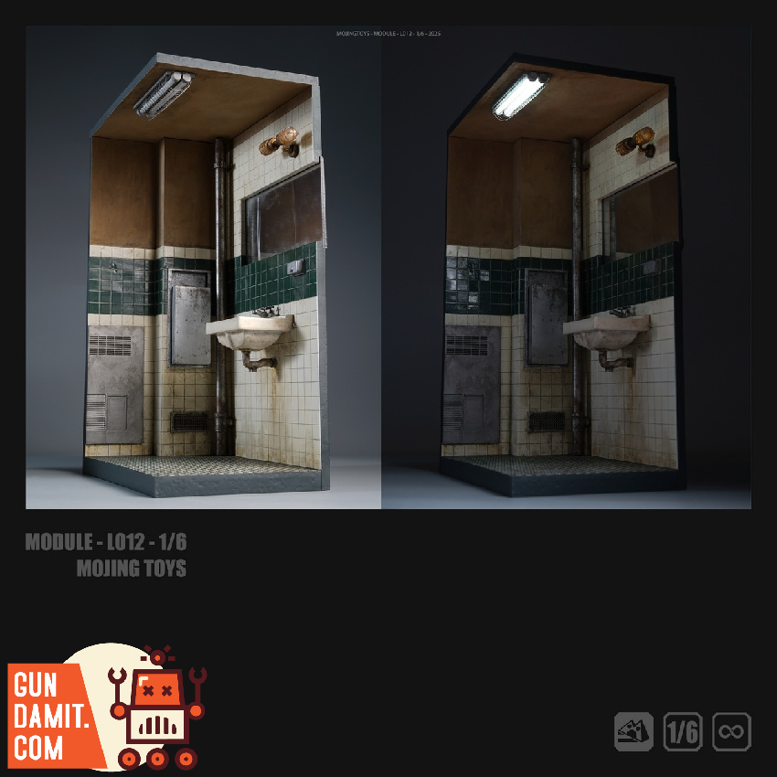 MJT-L012A Joker Bathroom Diorama - view 8 Mojing Toys L012A Joker Bathroom Diorama - view 8