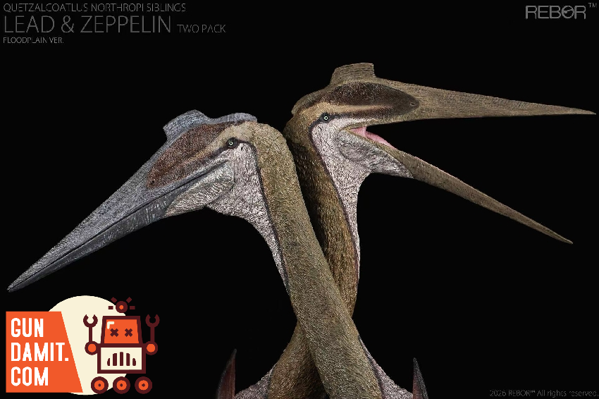Quetzalcoatlus Lead Zeppelin - close-up detail REBOR Quetzalcoatlus Siblings - close-up detail