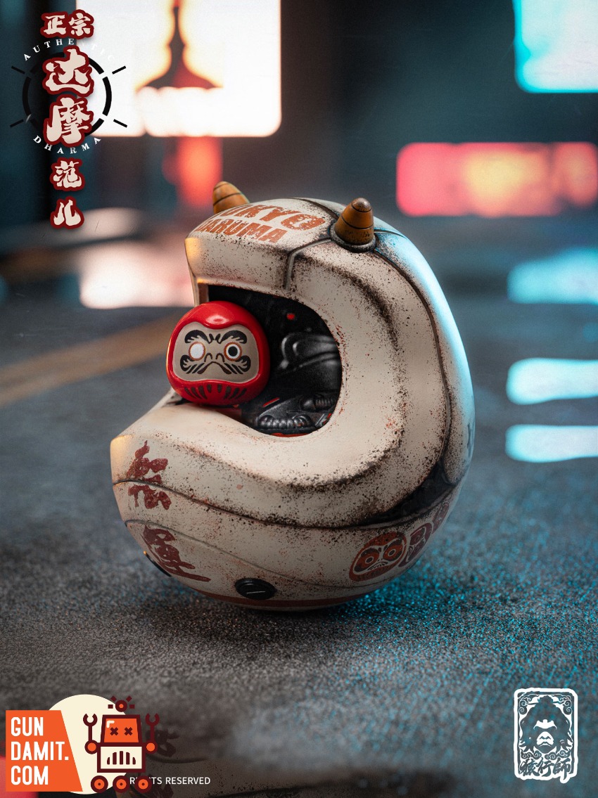 YXS-DM-004 Fortune Daruma - close-up detail Yuanxingshi DM-004 Fortune Daruma - close-up detail
