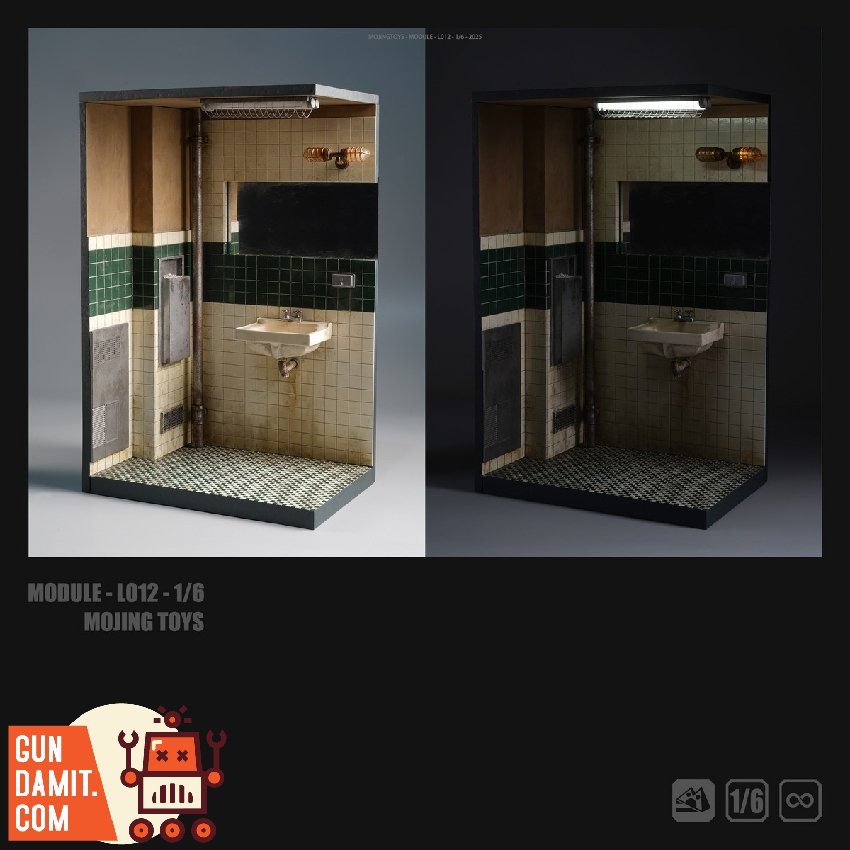 MJT-L012A Joker Bathroom Diorama - view 5 Mojing Toys L012A Joker Bathroom Diorama - view 5