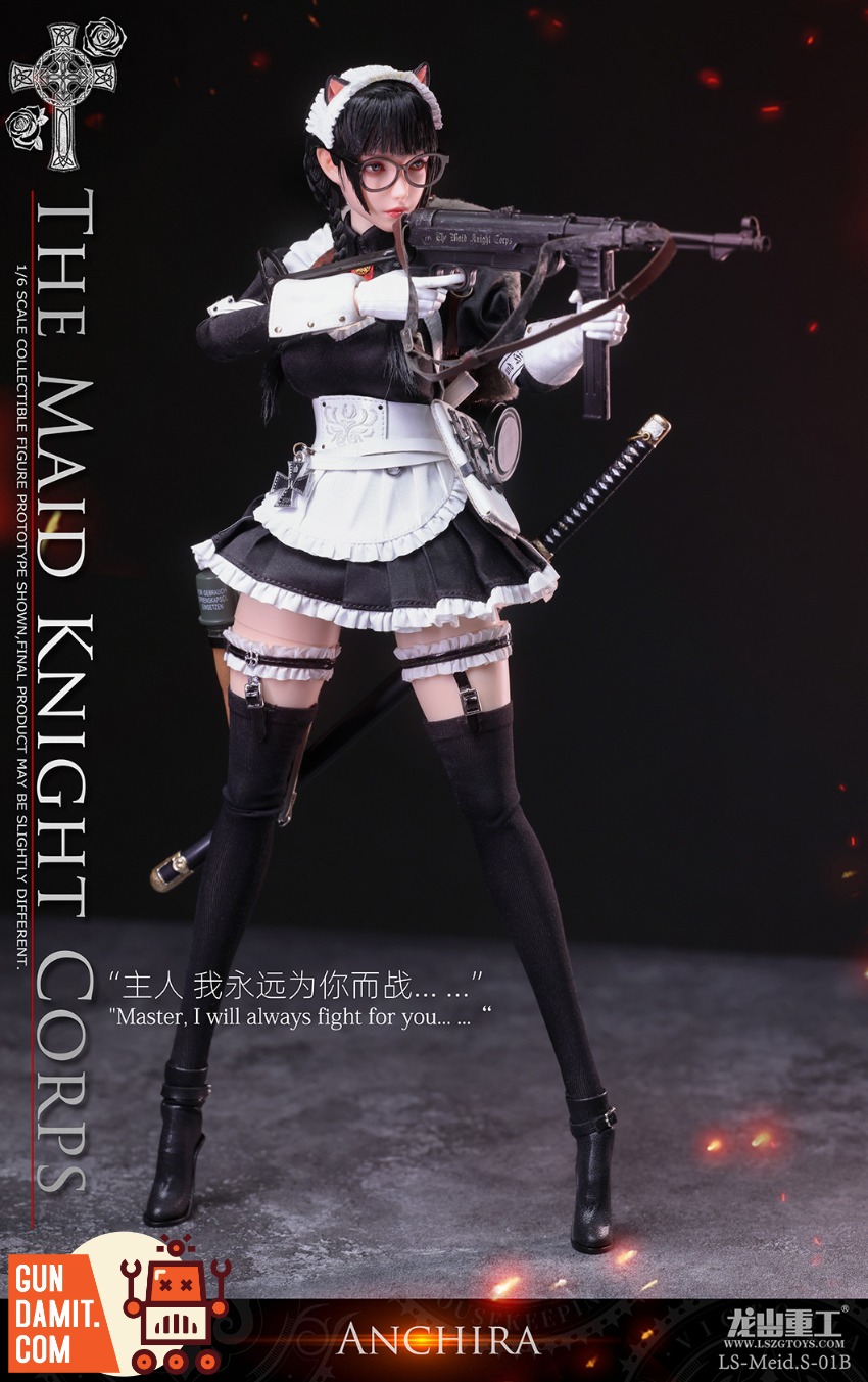 LS-Meid-S-01B Angela - back view Longshan Maid Knights Angela - back view