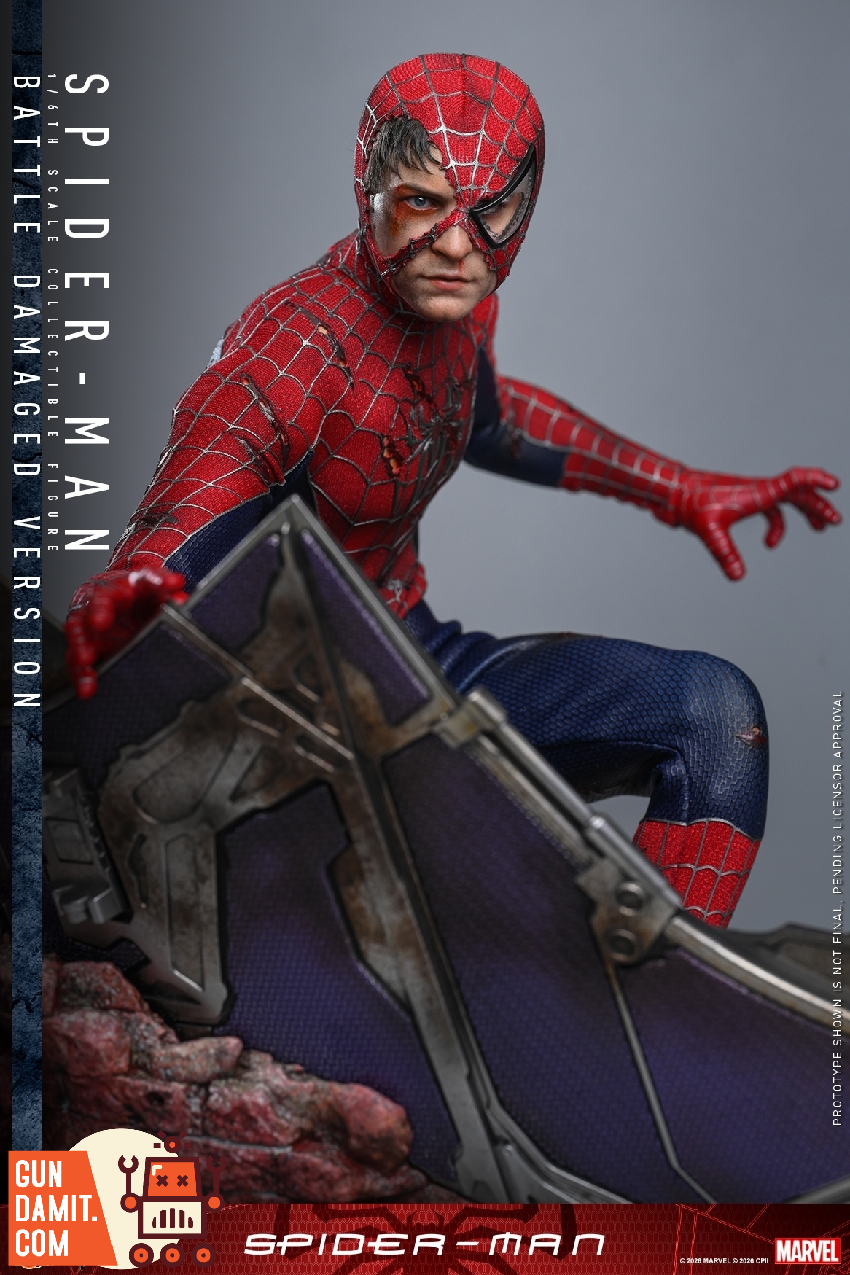 HT-MMS859 Spider-Man Battle Damaged - view 17 Hot Toys MMS859 Spider-Man Battle Damaged - view 17
