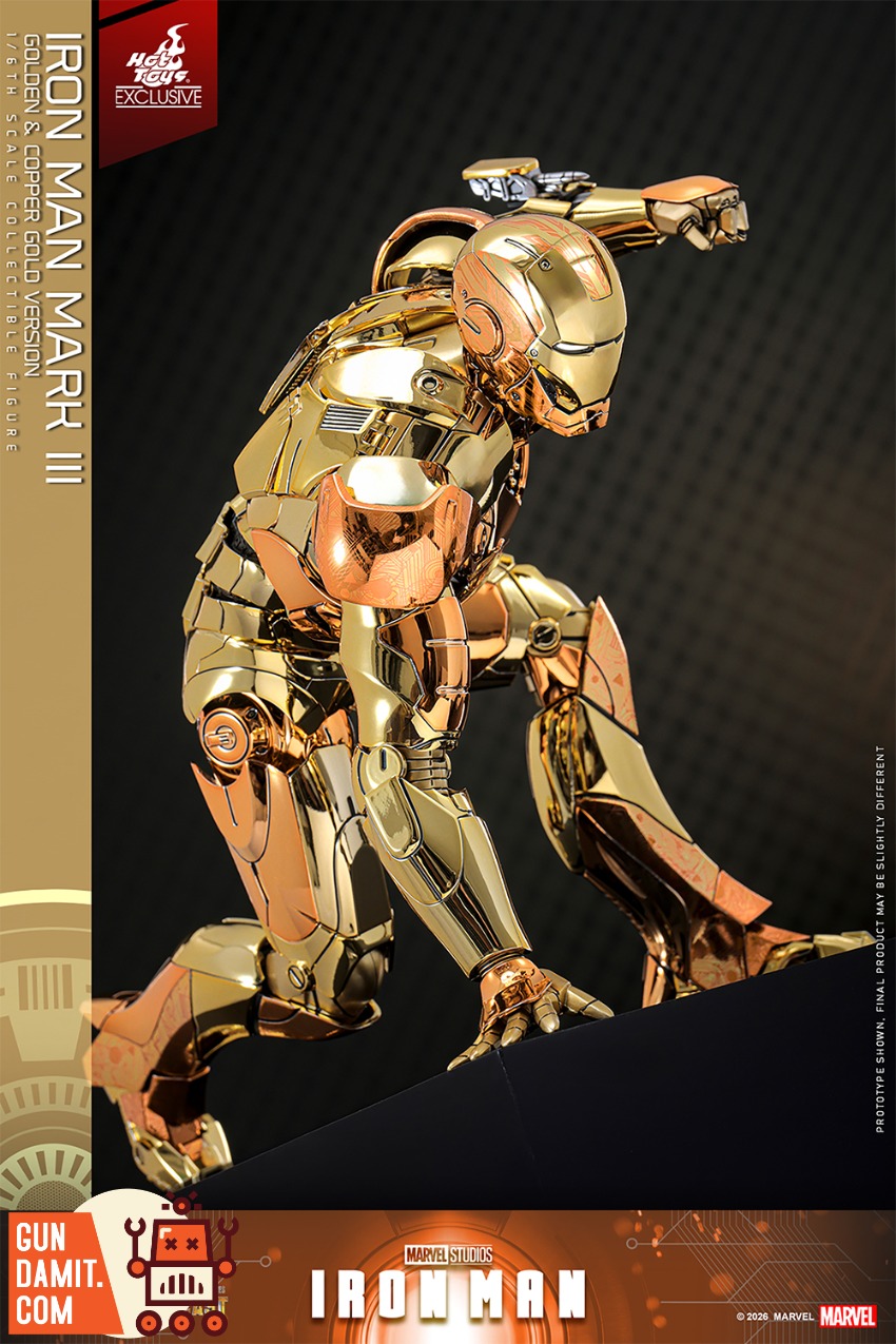 HT-MMS848D78 Iron Man Mark III Gold - view 5 Hot Toys MMS848D78 Iron Man Mark III Gold - view 5