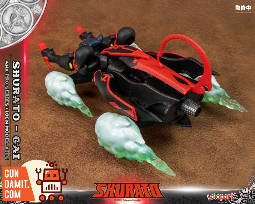 YoloPark AMK Pro Series Shurato Gai Model Kit A dynamic Shurato Gai model kit features vibrant red and black colors with tran YoloPark AMK Pro Series Shurato Gai Model Kit A dynamic Shurato Gai model kit features vibrant red and black colors with tran