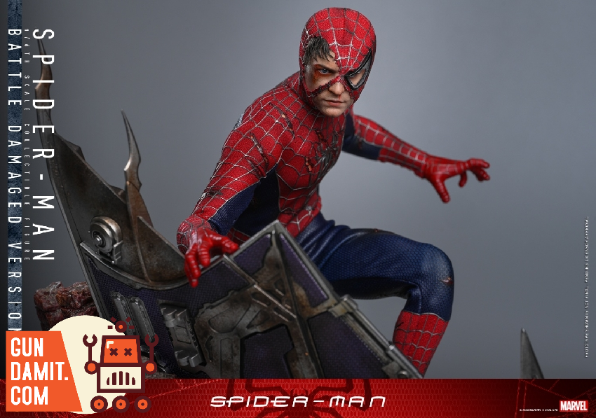HT-MMS859 Spider-Man Battle Damaged - view 11 Hot Toys MMS859 Spider-Man Battle Damaged - view 11