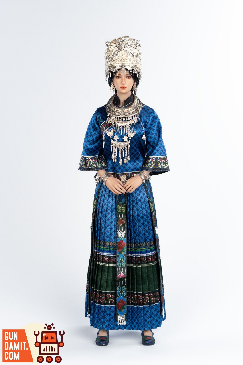 PL2025-235B Miao Ethnic Blue - view 10 TBLeague PL2025-235B Miao Blue - view 10