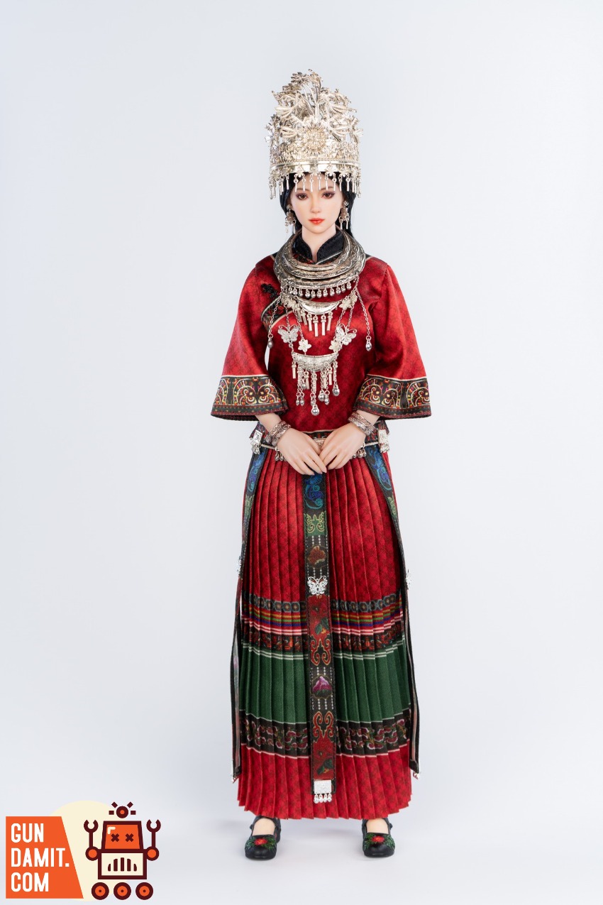 PL2025-235A Miao Ethnic Red - view 9 TBLeague PL2025-235A Miao Red - view 9