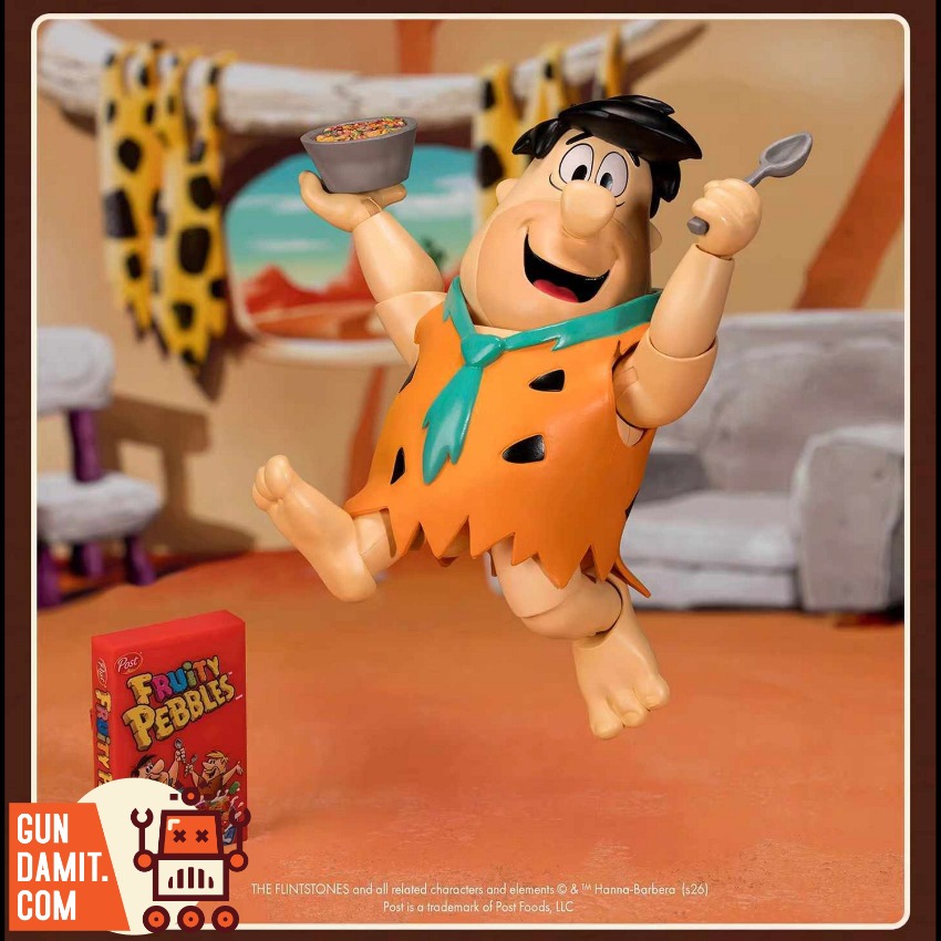 JTS-FLINTSTONE Fred Flintstone - close-up detail JadaToys Fred Flintstone - close-up detail