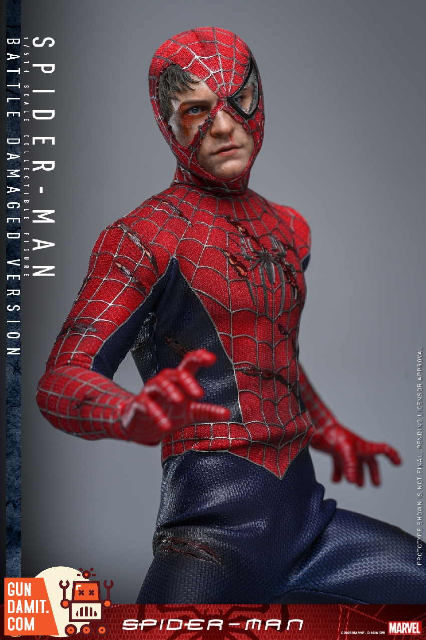 HT-MMS859 Spider-Man Battle Damaged - view 16 Hot Toys MMS859 Spider-Man Battle Damaged - view 16