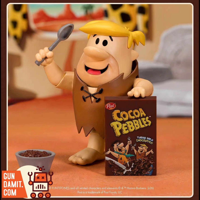 JTS-RUBBLE Barney Rubble - close-up detail JadaToys Barney Rubble Flintstones - close-up detail