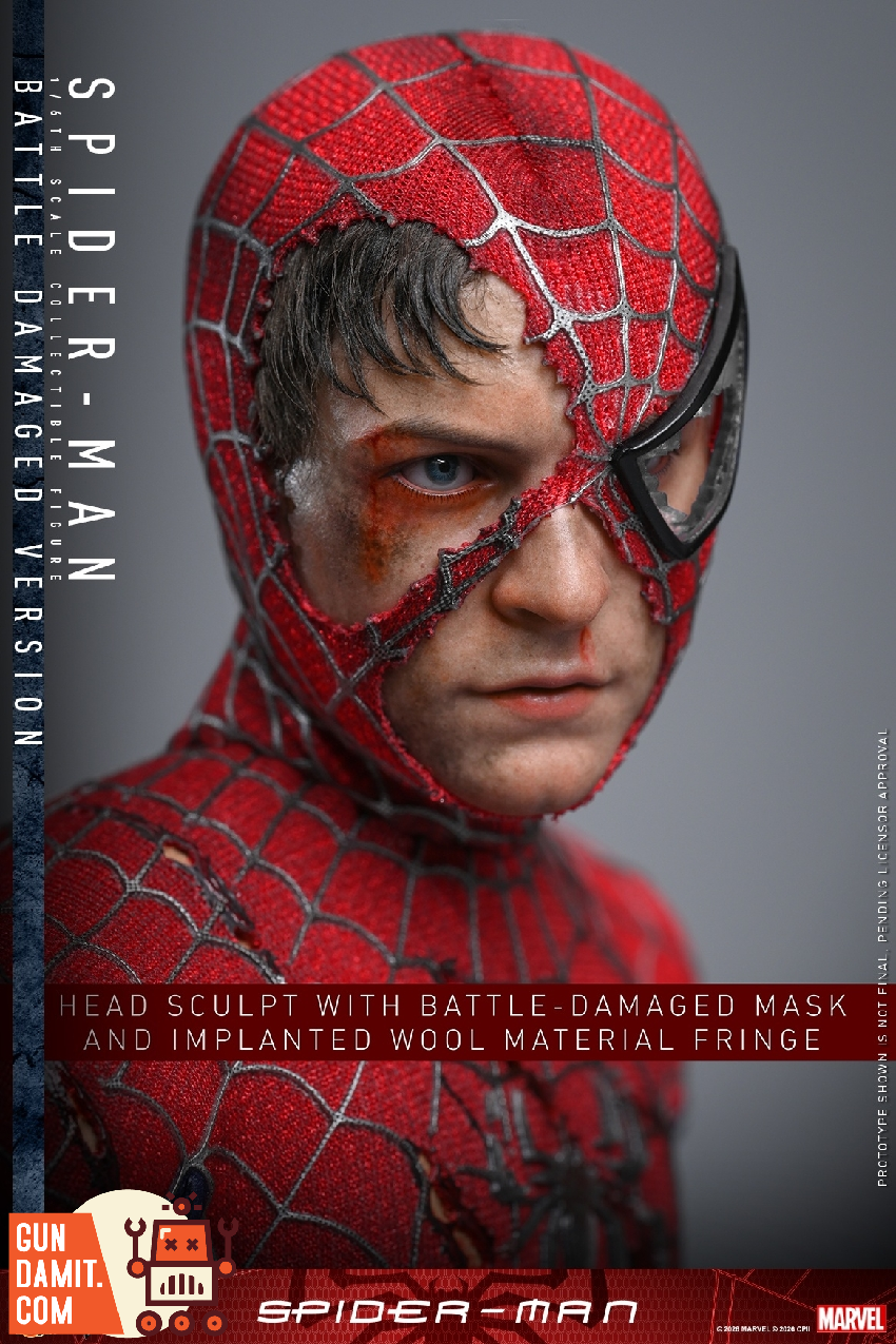 HT-MMS859 Spider-Man Battle Damaged - view 18 Hot Toys MMS859 Spider-Man Battle Damaged - view 18