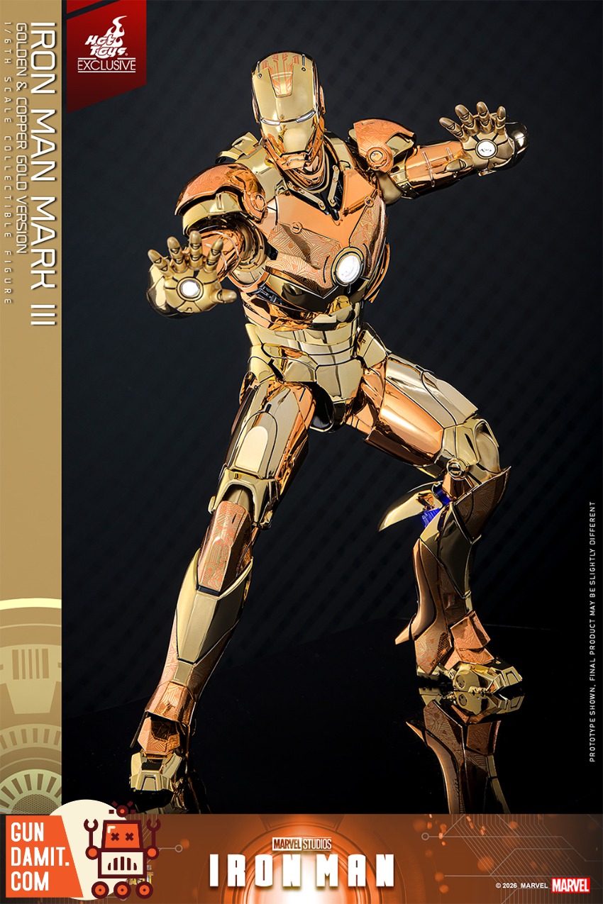 HT-MMS848D78 Iron Man Mark III Gold - view 8 Hot Toys MMS848D78 Iron Man Mark III Gold - view 8
