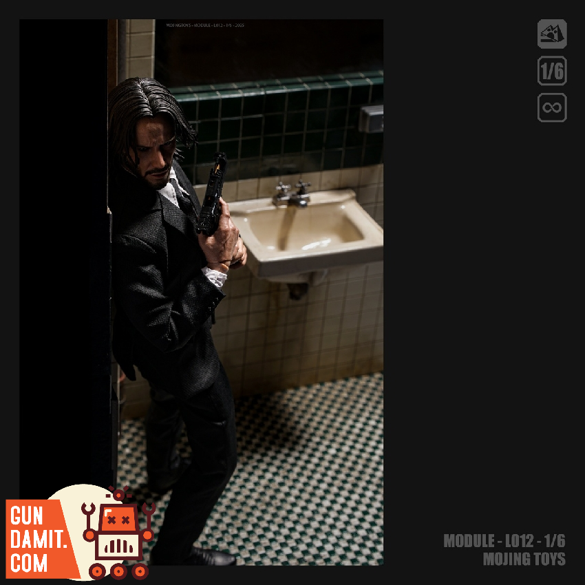 MJT-L012A Joker Bathroom Diorama - view 11 Mojing Toys L012A Joker Bathroom Diorama - view 11