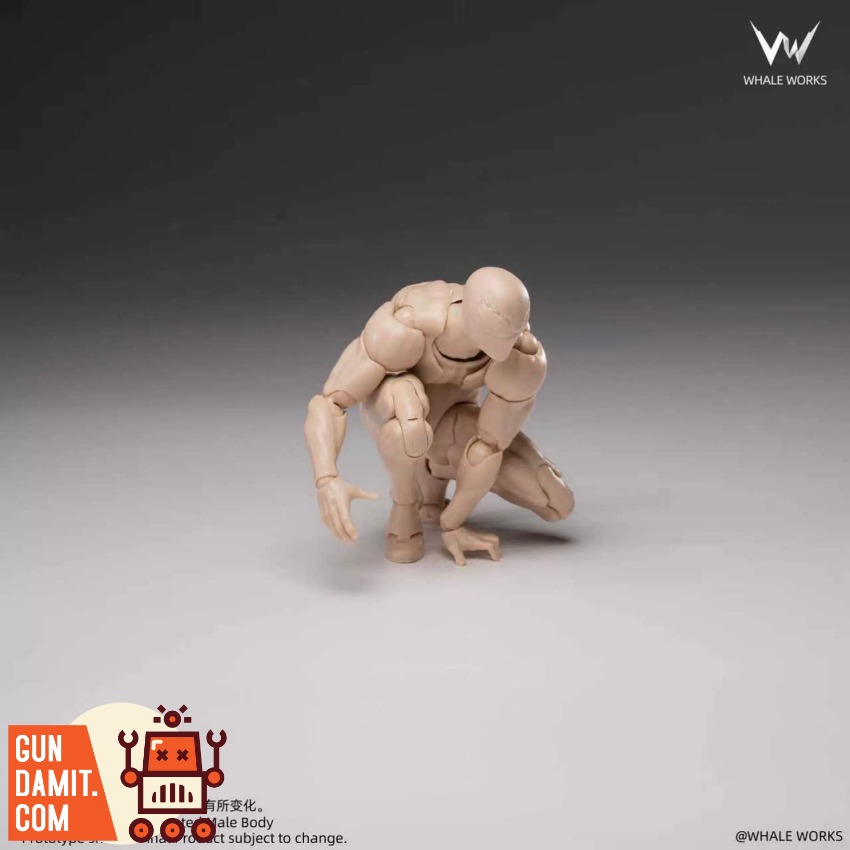 WW03A Male Body Fair Skin - view 5 Whale Works WW03A Male Body Fair Skin - view 5