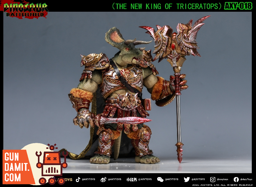 Axytoys Triceratops Deluxe Set - view 7 AXY-018019 Axytoys Triceratops Kings 1/12 Set - view 7
