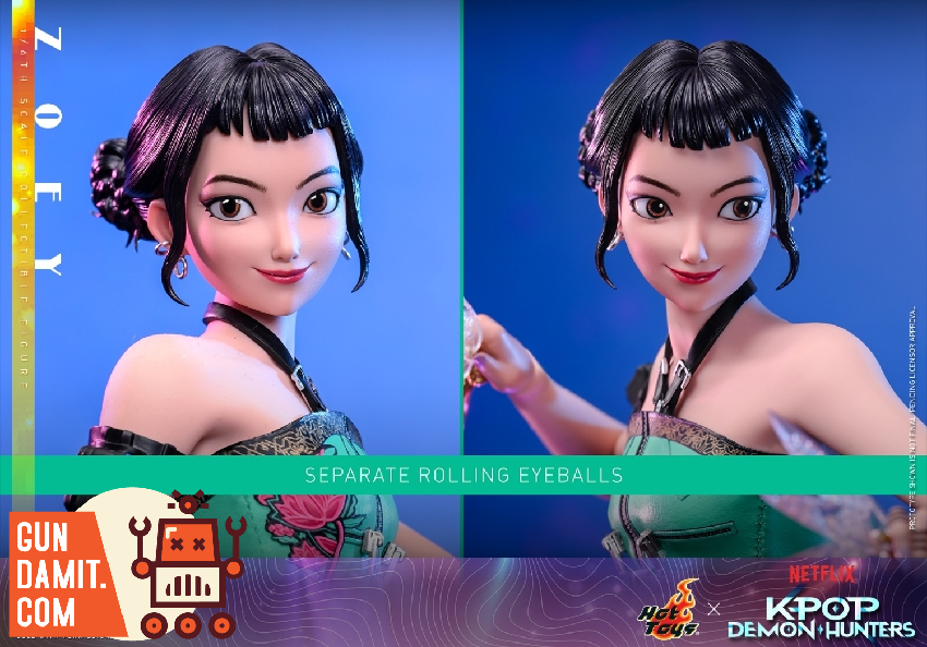 TMS178 Zoey - side view Hot Toys TMS178 KPop Demon Hunters Zoey - side view