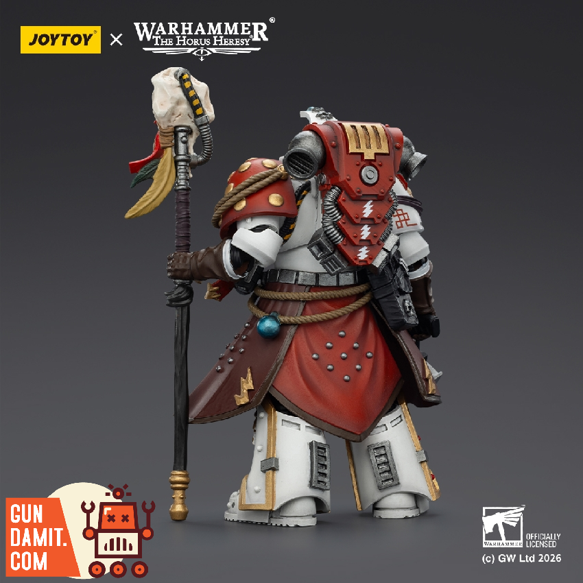 JoyToy Stormseer Consul Warhammer 40K - side view JT03585 JoyToy White Scars Stormseer Consul 1/18 - side view