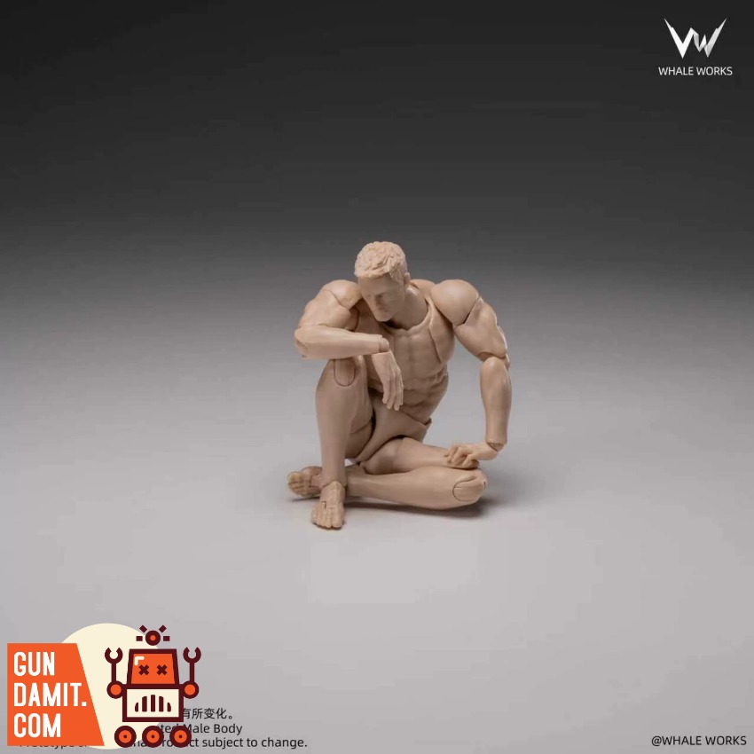 WW03A Male Body Fair Skin - view 15 Whale Works WW03A Male Body Fair Skin - view 15
