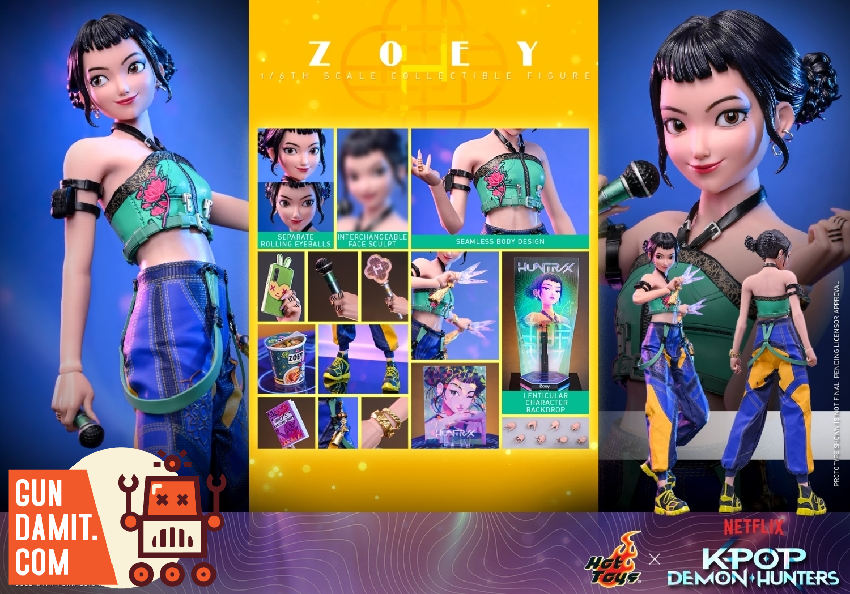 TMS178 Zoey - view 7 Hot Toys TMS178 KPop Demon Hunters Zoey - view 7