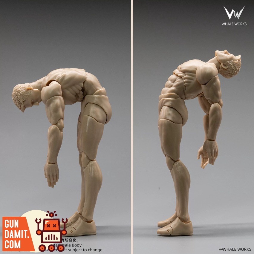 WW03A Male Body Fair Skin - view 10 Whale Works WW03A Male Body Fair Skin - view 10