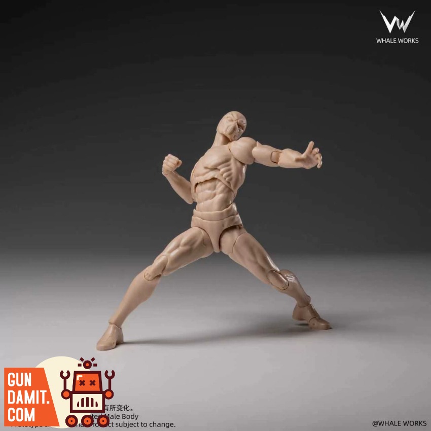 WW03A Male Body Fair Skin - view 6 Whale Works WW03A Male Body Fair Skin - view 6