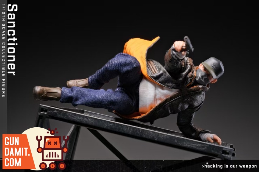 555toys Aiden Pearce Watch Dogs Figure - view 9 555T-PEARCE 555toys Watch Dogs Aiden Pearce 1/12 - view 9