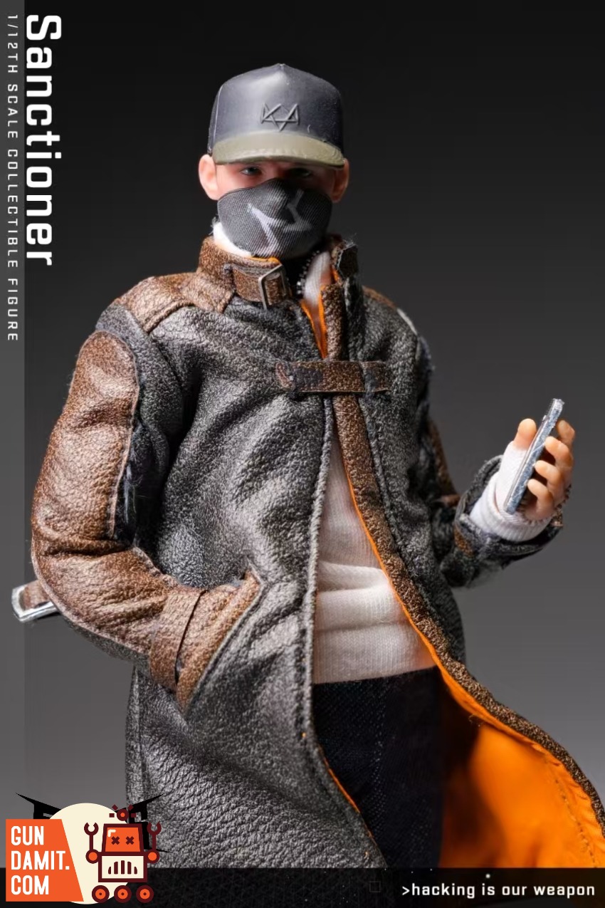 555toys Aiden Pearce Watch Dogs Figure - view 11 555T-PEARCE 555toys Watch Dogs Aiden Pearce 1/12 - view 11
